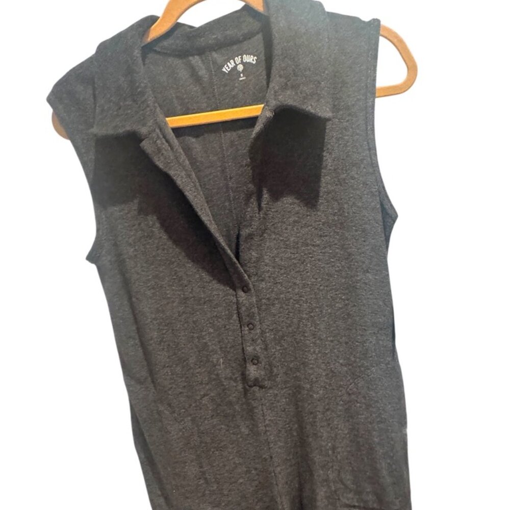 YEAR OF OURS weekend terry romper - charcoal gray Size S